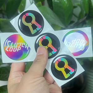 Custom Eco‑Friendly 3D Clear Epoxy Resin Dome <b>Stickers</b>, Custom <b>Logo</b> Printed Domed Labels for Brand Decoration - Product Image 3