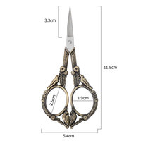 Retro Alloy-Crafted Magpie Small Bird-Shaped Stainless Steel Scissors Cross-Stitch Tailoring Tea Bag Cutters Gold/Silver/Rose