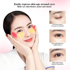 Mascarilla <span class=keywords><strong>de</strong></span> Gel para Ojos Vegana OEM <span class=keywords><strong>de</strong></span> 2 <span class=keywords><strong>Colores</strong></span>, Amarillo y Rosa, con Vitamina C, Colágeno y Ácido Hialurónico, Hidratante, Anti-Ojeras y Anti-Hinchazón, ODM - Product Image 4