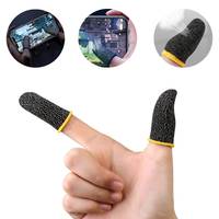 Fundas para Dedos de Fibra Conductora Ultrafinas, Transpirables y Resistentes al Sudor para Juegos de Teléfono Móvil, para Comer Pollo