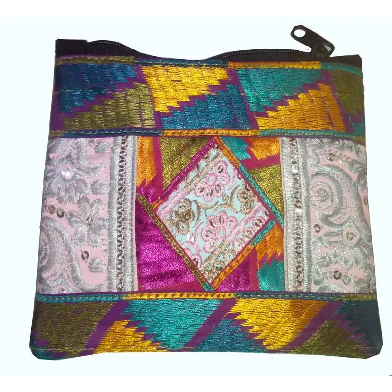 Banjara phulkari envelope clutches and purses