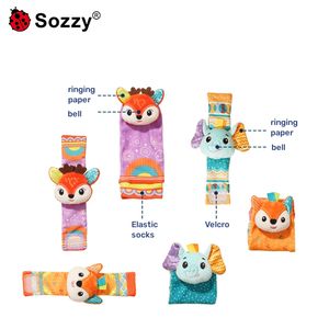 Calcetines <span class=keywords><strong>de</strong></span> Animales Lindos <span class=keywords><strong>de</strong></span> Nuevo Diseño Sozzy para Bebés y Niños, Juguetes <span class=keywords><strong>de</strong></span> Sonajero, Sonajero <span class=keywords><strong>de</strong></span> Muñeca y Calcetines <span class=keywords><strong>de</strong></span> Pie - Product Image 2