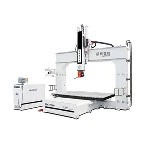 5 axis HSD spindle 3d model fiberglass wood foam making CNC center machine