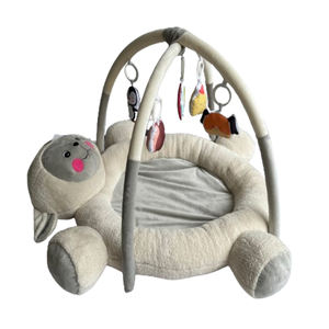 Alfombrilla de juego para bebés ecológica de algodón suave nórdico personalizada OEM/ODM con juguete colgante para bebés de 0 a 24 <span class=keywords><strong>meses</strong></span> - Product Image 6