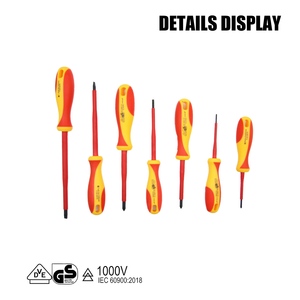 طقم أدوات معزولة HENITUER S671-8 مكون من 8 قطع، عالي الصلابة ومتعدد الوظائف، طقم مفكات معزولة للجهد العالي - Product Image 2