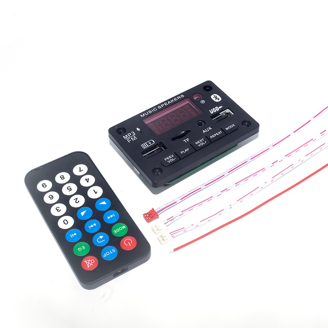 Bluetooth Kit MP3 Player Module Bluetooth Audio Decoder Board 2x40W Amplifier DC 5V-24V