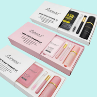 Shampoo pour cils personnalisé, marque privée, nettoyant pour cils végétalien, nettoyant pour extensions de cils, shampooing pour le lavage des cils, nettoyant moussant pour cils