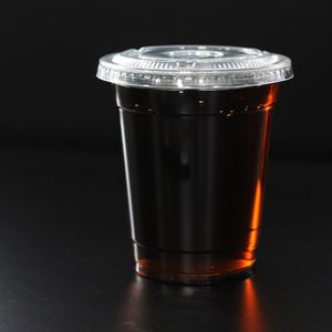 Custom Logo 100% Compostable Eco-Friendly PLA Clear Plastic <b>Cup</b> with Dome Lid 98mm-12/14/16/18/20/24oz Single Wall <b>Cold</b> <b>Cup</b> - Product Image 1