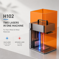Graveur laser double faisceau Laser Sparrow H102 10W 2W, machine de marquage à diode infrarouge pour métal, bijoux, bois