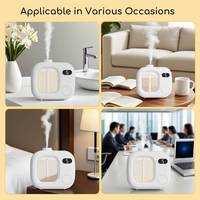 Mini diffuseur d'arôme de parfum rechargeable à 5 vitesses Source d'alimentation USB à écran HD 500mAh pour hôtels parfumés sans eau 50ml 100 ㎡