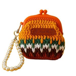 Porte-clés tressé à la main couleur macaron avec chaîne de perles en résine, porte-clés léger et sûr pour affaires, design unique de Noël - Product Image 3
