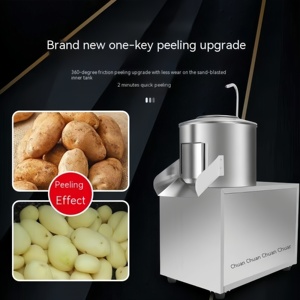 Thương mại hoàn toàn tự động Trái Cây Rau Máy lột thép không gỉ điện Powered cho khoai lang khoai tây khoai tây lột - Product Image 2