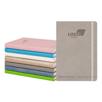 Agenda quotidien laitier exécutif cadeaux personnalisés planificateur académique carnet de notes en cuir PU à couverture rigide avec bande élastique