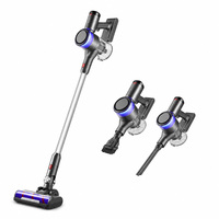 Aspirateur sans fil portatif cyclonique numérique 25KPA à 3 vitesses pour l'entretien des sols de voiture