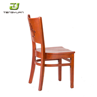 Chaise de salle à manger moderne en bois massif avec dossier incurvé pour maison, hôtel, restaurant ou bar, meubles pour salon et appartement