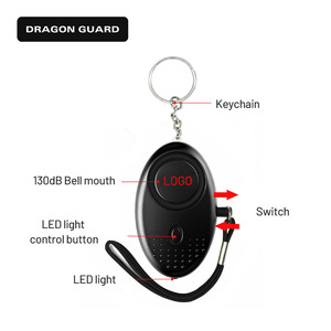 Dragon <span class=keywords><strong>Guard</strong></span> nuevo diseño personalizado Lámpara LED multicolor 130db sonido de Seguridad llavero alarma <span class=keywords><strong>personal</strong></span> femenina - Product Image 4