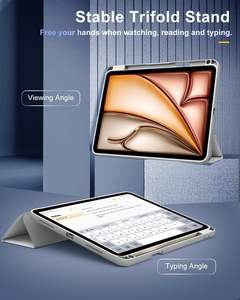 Étui fin pour <span class=keywords><strong>iPad</strong></span> Air 11 M3 2025, support fin, <span class=keywords><strong>coque</strong></span> antichoc avec dos transparent en acrylique pour <span class=keywords><strong>iPad</strong></span> Air 5e/4e génération 10,9 pouces 2022 - Product Image 3