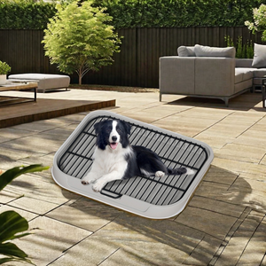 Large Indoor <strong>Dog</strong> Tray Toilet Corner <strong>Pet</strong> <strong>Potty</strong> <strong>Park</strong> Wee Pee Pads for Big <strong>Dogs</strong> Made of Durable Plastic - Product Image 1