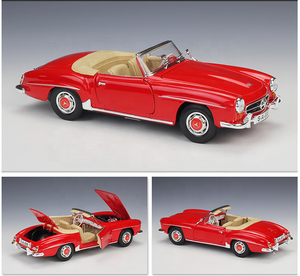 Modèle de voiture classique en métal à l'échelle 1:18, modèle de voiture en métal moulé sous pression <span class=keywords><strong>190SL</strong></span>, voiture en alliage pour collection et cadeau - Product Image 6