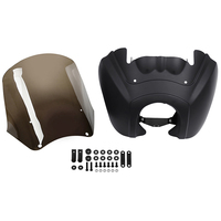 Carénage avant supérieur TCMT et pare-brise de 15 pouces pour Harley Dyna Low Rider 2006-2017, capot de phare de moto, pare-brise