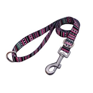 新入荷 206 パーソナライズド ポリエステル素材 カスタムプリント ペット用犬のリード 屋外散歩 犬の訓練用 - Product Image 4