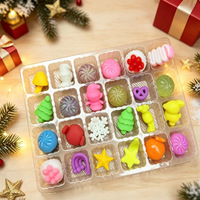 Calendrier de l'Avent Boîte Mystère de Noël à Succès : 24 Surprises, Jouets Squishy Anti-Stress ASMR pour une Fête Inoubliable