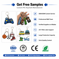 Porte-clés personnalisé en PVC souple, porte-clés en caoutchouc PVC, porte-clés avec logo personnalisé, pendentif 3D de dessin animé, cadeau promotionnel, fabricant OEM