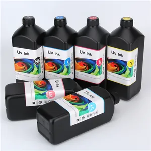 柯尼卡1024 14PL京瓷爱普生打印头可重复填充1000毫升瓶发光二极管固化紫外平板油墨