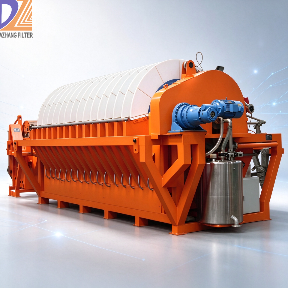Disc Filetr Disc Vacuum Filter Slurry Dewatering System Solid Liquid Separation ...