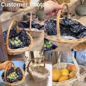 Cestas de mimbre para huevos, dulces, compras, bodas, regalos del Día de la Madre, y cestas de mimbre de sauce para compras. - Product Image 6