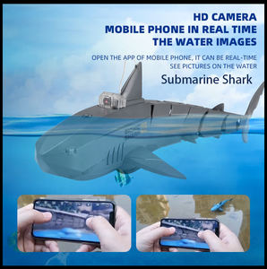 Juguete de Barco Tiburón a Control Remoto con Cámara, Sumergible, Eléctrico, con WiFi y FPV, Resistente al Agua, para Piscina - Product Image 3