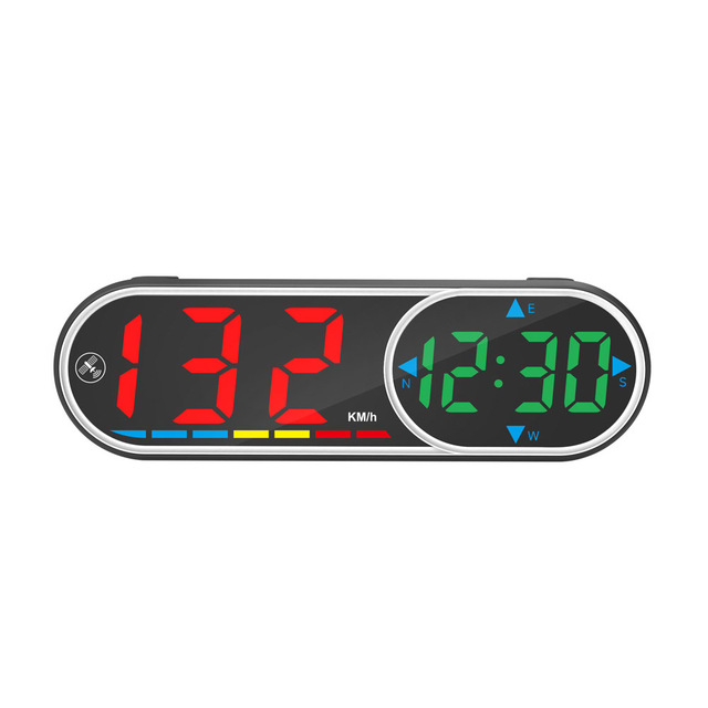 Windshield HUD GPS Speedometer with Bluetooth Colorful Digital LCD Display Car Monitor Featuring Time Compass Speed