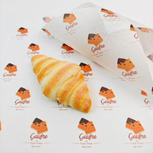 Papel de Envoltura de Alimentos Antigrasa al por Mayor con Logotipo Personalizado, Papel de Embalaje Individual Resistente al Aceite para Hamburguesas y Sándwiches para Delicatessen - Product Image 1