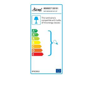 Avonnı Bap-68038-bsy-m1-op illuminazione esterna verniciata nera E27 alluminio vetro 40x23cm - Product Image 6