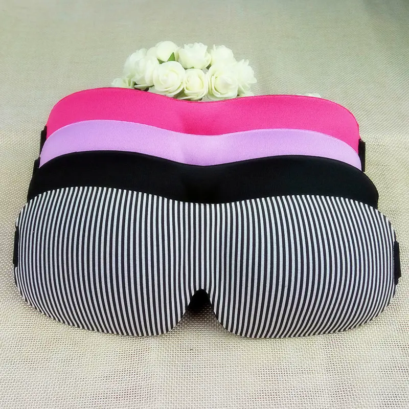 럭셔리 패션 슬리핑 메모리 폼 수면 커버 3D 아이 마스크 귀마개