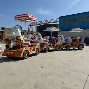 รถไฟท่องเที่ยวกลางแจ้งในห้างสรรพสินค้า รถไฟสนุกไร้ราง รถไฟไฟฟ้าสำหรับเด็กและผู้ใหญ่ - Product Image 2