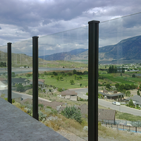 Supports de poteau de balustrade en verre feuilleté trempé trempé de sécurité pour terrasse extérieure extérieure pour clôture de balustrade