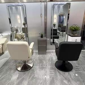 High Quality Modern Foldable Adjustable Commercial Salon Barber <b>Chair</b> Synthetic <b>Leather</b> 360 Degree <b>Swivel</b> Heavy-Duty Hydraulic - Product Image 6