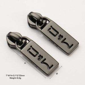 Plaqué or sur mesure 5 #   Tirette <span class=keywords><strong>de</strong></span> <span class=keywords><strong>fermeture</strong></span> <span class=keywords><strong>éclair</strong></span> en métal avec logo pour sacs à main, sacs à main et sacs - Product Image 5