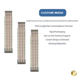 RoHS-konformes AWM 20624 80c 60v 0,5mm Rastermaß 24-polig 73mm Länge Flexibles Flachbandkabel für Industrieanwendungen Kabelbaum FFC - Product Image 1