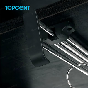 Topcent Multifunctional Stainless Steel <strong>Wall</strong> Mounted Eco-Friendly Pull-Out Wardrobe Accessories Display <strong>Clothes</strong> Rack Hooks <strong>Rails</strong> - Product Image 3