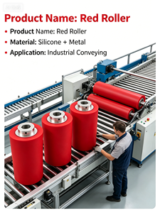 Rodillo Recubierto de Poliuretano con Núcleo de Aluminio Personalizable, Rodillo de Presión de Alta Resistencia al Desgaste para Automatización Industrial - Product Image 2