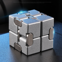 Cube Infinity Ultra Durable en Métal Prime, Jouets Sensoriels Anti-Stress et Anti-Anxiété pour Adultes et Adolescents