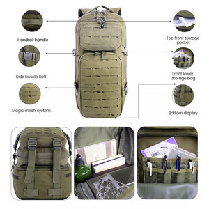 Mochila táctica grande Lupu, impermeable, para supervivencia al aire libre, para senderismo, camping y otras actividades tácticas. - Product Image 4