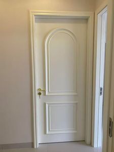 Porte intérieure laquée au design français minimaliste de luxe pour salon et bureau à domicile, meubles sur mesure - Product Image 1