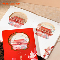 Carnet d'agenda de luxe A5 avec sculpture haut de gamme éléments architecturaux chinois couverture en papier à couverture rigide favorise la personnalisation