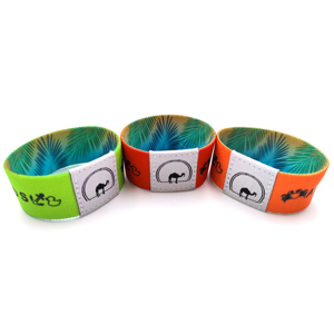 สายรัดข้อมือผ้าทอพิมพ์ลายเต็มรูปแบบแบบกำหนดเอง สายรัดข้อมือผ้ายืด RFID - Product Image 3