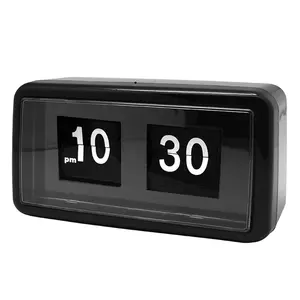 Tijdweergave Digitale Tafel Klok Retro Auto Flip Klok Groothandel Moderne Kalender Klokken Automatische Pagina Draaien