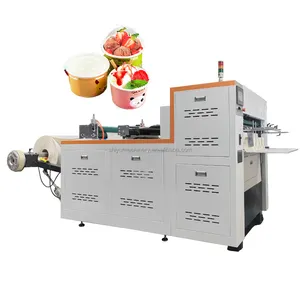 Hoge Snelheid Automatische Rol Papier Cup Cutter Stans Creasing Machine Prijs 90-140 M/min Productiecapaciteit