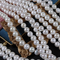 10-11mm blanc Edison près de la perle ronde en vrac perle d'eau douce naturelle bricolage collier accessoires